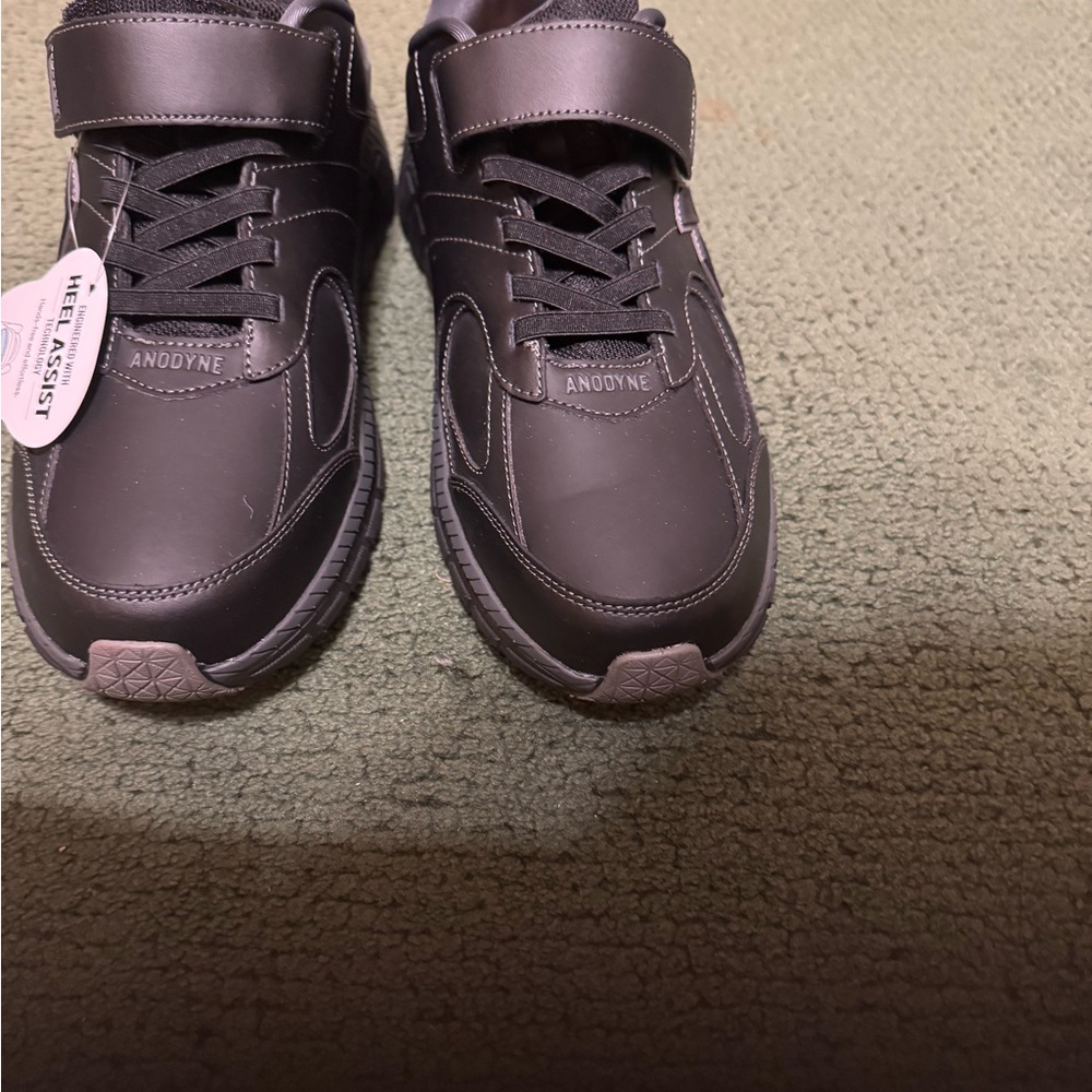 Anodyne Men's Black Sports Walker Shoes